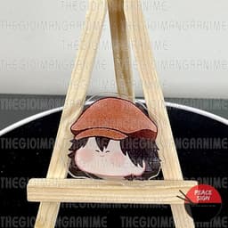 Giá đỡ điện thoại mica BUNGOU STRAYS DOG ver FACE CHIBI Văn Hào Lưu Lạc anime chibi tiện lợi phone grip griptok  acrylic 4