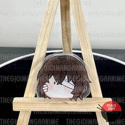 Giá đỡ điện thoại mica BUNGOU STRAYS DOG ver FACE CHIBI Văn Hào Lưu Lạc anime chibi tiện lợi phone grip griptok  acrylic 6