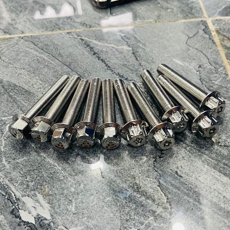 ỐC INOX SALAYA 10Li23 ĐẾN 10Li60 ĐẦU TRỤ CÁC LOẠI SIÊU SÁNG ĐẸP