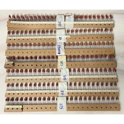 [ 100 con ]  Điện trở chân đồng 1W 5% 0.47r 0.68r 1r 1r8 3r3 10r 120r 150r 330r 560r 820r 1k5 1k8 2k2 3k3 7k5 . dây đứng 2