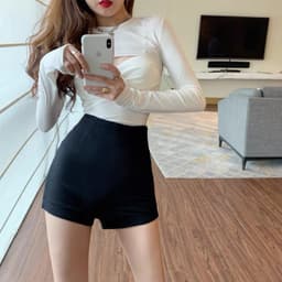 Quần Short Dance Lưng Cao Co giãn vải umi hàn cho nữ m832 9