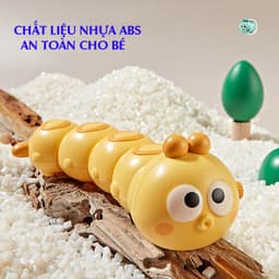 Đồ chơi con sâu chạy cót vui nhộn đáng yêu cho bé, chạy đà bằng dây cót,chất liệu nhựa ABS an toàn cho bé 2