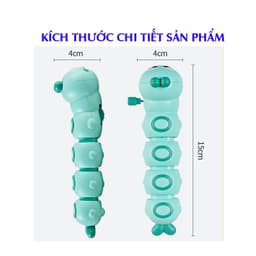 Đồ chơi con sâu chạy cót vui nhộn đáng yêu cho bé, chạy đà bằng dây cót,chất liệu nhựa ABS an toàn cho bé 4