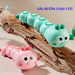 Đồ chơi con sâu chạy cót vui nhộn đáng yêu cho bé, chạy đà bằng dây cót,chất liệu nhựa ABS an toàn cho bé 3