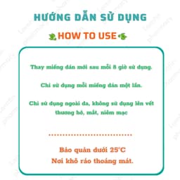 Miếng dán hạ sốt giảm nhiệt cho trẻ sơ sinh và trẻ nhỏ LION Hiepita Nhật Bản Túi 2 miếng 7
