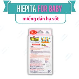 Miếng dán hạ sốt giảm nhiệt cho trẻ sơ sinh và trẻ nhỏ LION Hiepita Nhật Bản Túi 2 miếng 3
