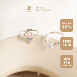Nhẫn Nữ Freesize Đá Zircon Cz 5A Ánh Xà Cừ NHÀ CÚ Phù Hợp Mọi Kích Thước Hình Đuôi Cá, Hình Hành Tinh N2260-1 & N3260-13 2