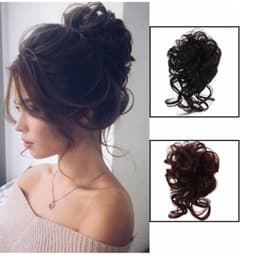 [Full màu] Búi tóc giả xoăn cột chun co giản dành cho nữ tạo kiểu tóc makeup cá nhân chyuên nghiệp - Hity Beauty 4