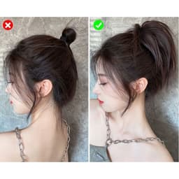 [Full màu] Búi tóc giả xoăn cột chun co giản dành cho nữ tạo kiểu tóc makeup cá nhân chyuên nghiệp - Hity Beauty 5