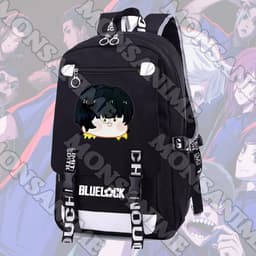 Balo nam nữ in hình BLUE LOCK ver MẶT NGƠ CHIBI anime chibi cặp sách đi học tiện lợi thời trang 8