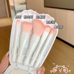 Bộ Cọ 10 Món Trang Điểm Makeup Mini   Hồng siêu xinh kèm túi đựng (T1) 7