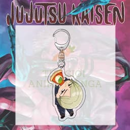 (mua 1 tặng 1) Móc khóa JUJUTSU KAISEN CHÚ THUẬT HỒI CHIẾN ver CẮN PIZZA mica anime chibi quà tặng xinh xắn 2