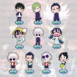 (mua 1 tặng 1) (3cm) Mô hình Standee mini JUJUTSU KAISEN ver NGHỈ MÁT Chú Thuật Hồi Chiến tượng mica acrylic anime chibi 1