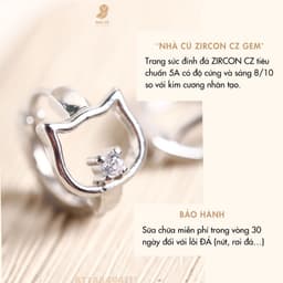 Bông Tai Nữ Đá Zircon Cz 5A Con Cá, Mèo, Mặt Trăng, Sao, Hoa NHÀ CÚ Cây Xỏ Bạc 925 Dễ Thương Phong Cách Hàn Quốc 148494 7