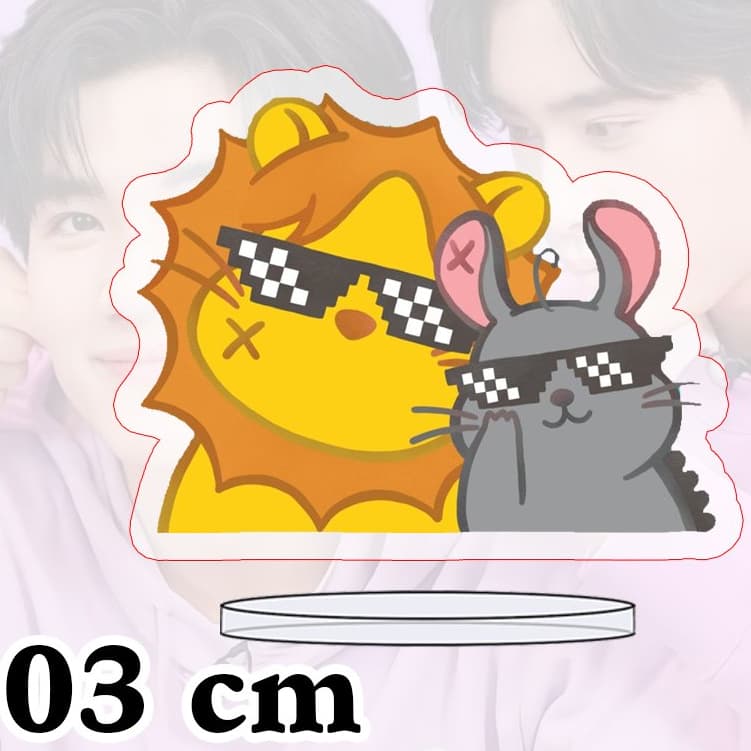 (mua 1 tặng 1) (3cm) Mô hình standee GeminiFourth My School President tượng in hình diễn viên BL thái lan mica