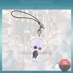 (mua 1 tặng 1) ( nhiều mẫu ) Móc dây treo điện thoại JUJUTSU KAISEN anime chibi mica trong acrylic móc khóa 3