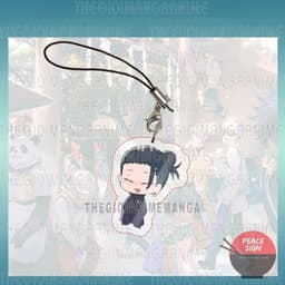 (mua 1 tặng 1) ( nhiều mẫu ) Móc dây treo điện thoại JUJUTSU KAISEN anime chibi mica trong acrylic móc khóa 5