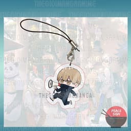 (mua 1 tặng 1) ( ĐI CUTE ) Móc dây treo điện thoại JUJUTSU KAISEN anime chibi mica trong acrylic móc khóa 4