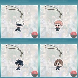(mua 1 tặng 1) ( ĐI CUTE ) Móc dây treo điện thoại JUJUTSU KAISEN anime chibi mica trong acrylic móc khóa 1