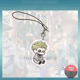 (mua 1 tặng 1) (NGỒI CUTE) Móc dây treo điện thoại JUJUTSU KAISEN anime chibi mica trong acrylic móc khóa 6