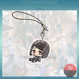 (mua 1 tặng 1) (NGỒI CUTE) Móc dây treo điện thoại JUJUTSU KAISEN anime chibi mica trong acrylic móc khóa 8