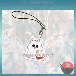 (mua 1 tặng 1) (GOJO X YUJI ) Móc dây treo điện thoại JUJUTSU KAISEN anime chibi mica trong acrylic móc khóa 5