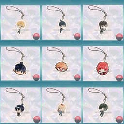 (mua 1 tặng 1) ( nhiều mẫu ) Móc dây treo điện thoại IN HÌNH CHAINSAW MAN Thợ săn quỷ anime chibi mica móc khóa 1