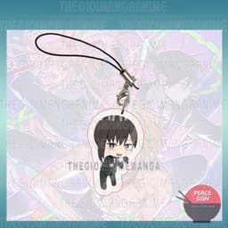 (mua 1 tặng 1) ( nhiều mẫu ) Móc dây treo điện thoại IN HÌNH CHAINSAW MAN Thợ săn quỷ anime chibi mica móc khóa 9
