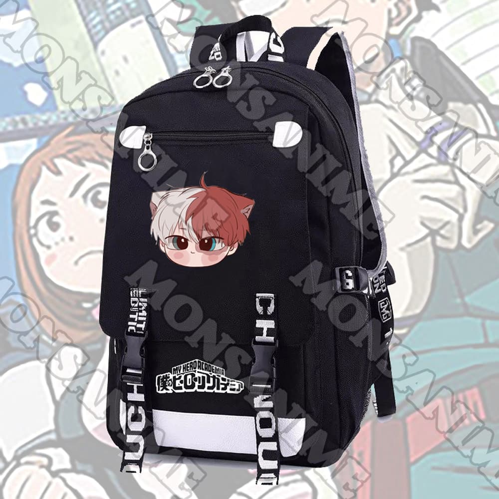 Balo nam nữ in hình BOKU NO HERO ACADEMIA Học Viện Anh Hùng ver Face chibi anime chibi cặp sách đi học thời trang