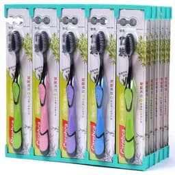 [ COMBO 10 Chiếc ] Bàn chải đánh răng than che hoạt tính BOSSI Hàn Quốc HM68 9