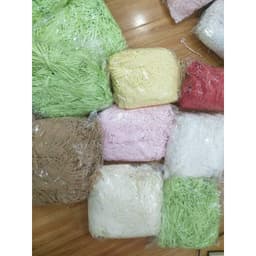 Giấy Rơm Trang Trí Giỏ Quà, Khay trái cây nhiều màu 9