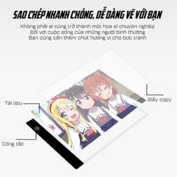 Pad Vẽ Đèn LED A4 Với 3 Chế Độ Hắt Sáng, Hỗ Trợ Mắt Thoải Mái 3
