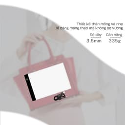 Pad Vẽ Đèn LED A4 Với 3 Chế Độ Hắt Sáng, Hỗ Trợ Mắt Thoải Mái 2