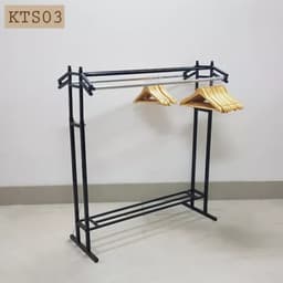 Sào treo qần áo, Kệ Sắt Đôi, Kệ Lắp Ráp Treo Áo Quần 2 Bên Hàng Dày Dặn 2
