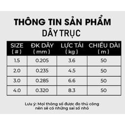 Dây Câu GUF Thủy Long 50m Chính Hãng 3