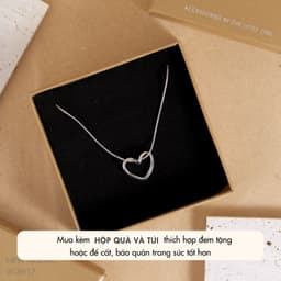 Dây Chuyền Nữ Thép Y Tế Mặt Trái Tim NHÀ CÚ Không Đen Gỉ Phong Cách Phụ Kiện Vòng Cổ Hàn Quốc 6917 9