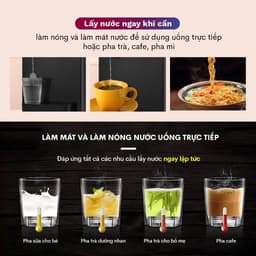 Cây nước nóng lạnh để bàn Nhập Khẩu FUJI WD01E, máy nước nóng lạnh uống trực tiếp dispenser water 7