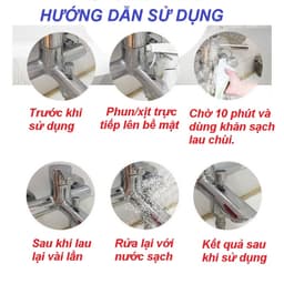 Dung dịch tẩy rửa nhà tắm, vòi inox, cặn canxi nhà tắm Fansen 500ML 4