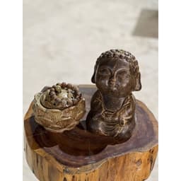 lư hương Đốt trầm hoa sen gốm mộc Bát Tràng 3