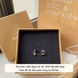 Bông Tai Nữ Đá Zircon Cz 5A Con Cá, Mèo, Mặt Trăng, Sao, Hoa NHÀ CÚ Cây Xỏ Bạc 925 Dễ Thương Phong Cách Hàn Quốc 148494 8