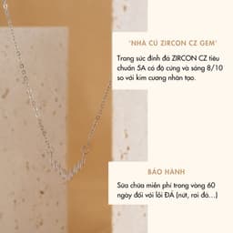 Dây Chuyền Nữ Đá Zircon Cz 5A Mặt Chữ V NHÀ CÚ Màu Bạc Sang Trọng Phong Cách Hàn Quốc 7000 6