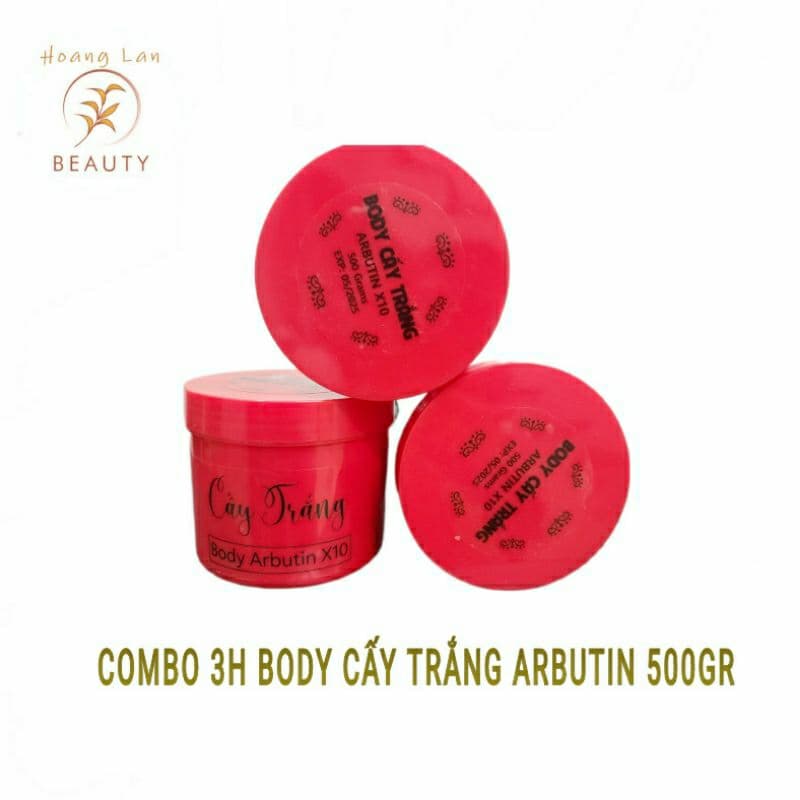 Kem Body Cấy Trắng Arbutin x10 Hộp 500gr