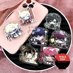 (mua 1 tặng 1) ( TAI CHỮ ) Giá Đỡ và Dây Treo Điện Thoại BLUE LOCK in hình chibi 3