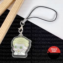 (mua 1 tặng 1) ( TẬP THỂ DỤC ) Móc dây treo điện thoại JUJUTSU KAISEN Chú Thuật Hồi Chiến hình in 2 mặt 5