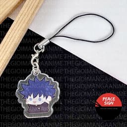 (mua 1 tặng 1) ( TẬP THỂ DỤC ) Móc dây treo điện thoại JUJUTSU KAISEN Chú Thuật Hồi Chiến hình in 2 mặt 6