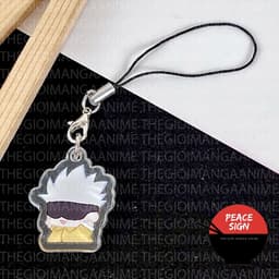 (mua 1 tặng 1) ( TẬP THỂ DỤC ) Móc dây treo điện thoại JUJUTSU KAISEN Chú Thuật Hồi Chiến hình in 2 mặt 3