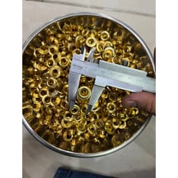 Khoen mắt cáo ore 8mm Sắt xi màu Vàng màu Bạc (Túi 400 khoen + 400 long đền) 4