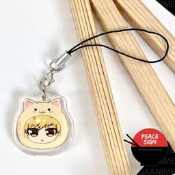 mua 1 tặng 1 ( MOCHI MÈO ) Giá đỡ và dây treo điện thoại BLUE LOCK anime chibi griptok mica acrylic 8