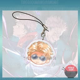 (mua 1 tặng 1) ( ĐẦU CHIBI ) Móc dây treo điện thoại JUJUTSU KAISEN anime chibi mica trong acrylic móc khóa 9