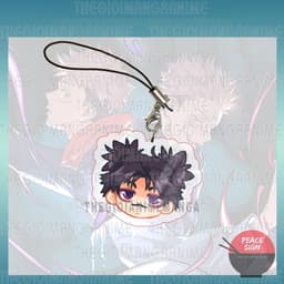 (mua 1 tặng 1) ( ĐẦU CHIBI ) Móc dây treo điện thoại JUJUTSU KAISEN anime chibi mica trong acrylic móc khóa 4